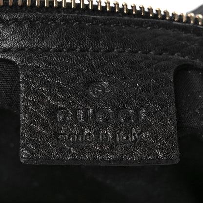Gucci Calfskin Large Horsebit Web Hobo Black 6 of 9