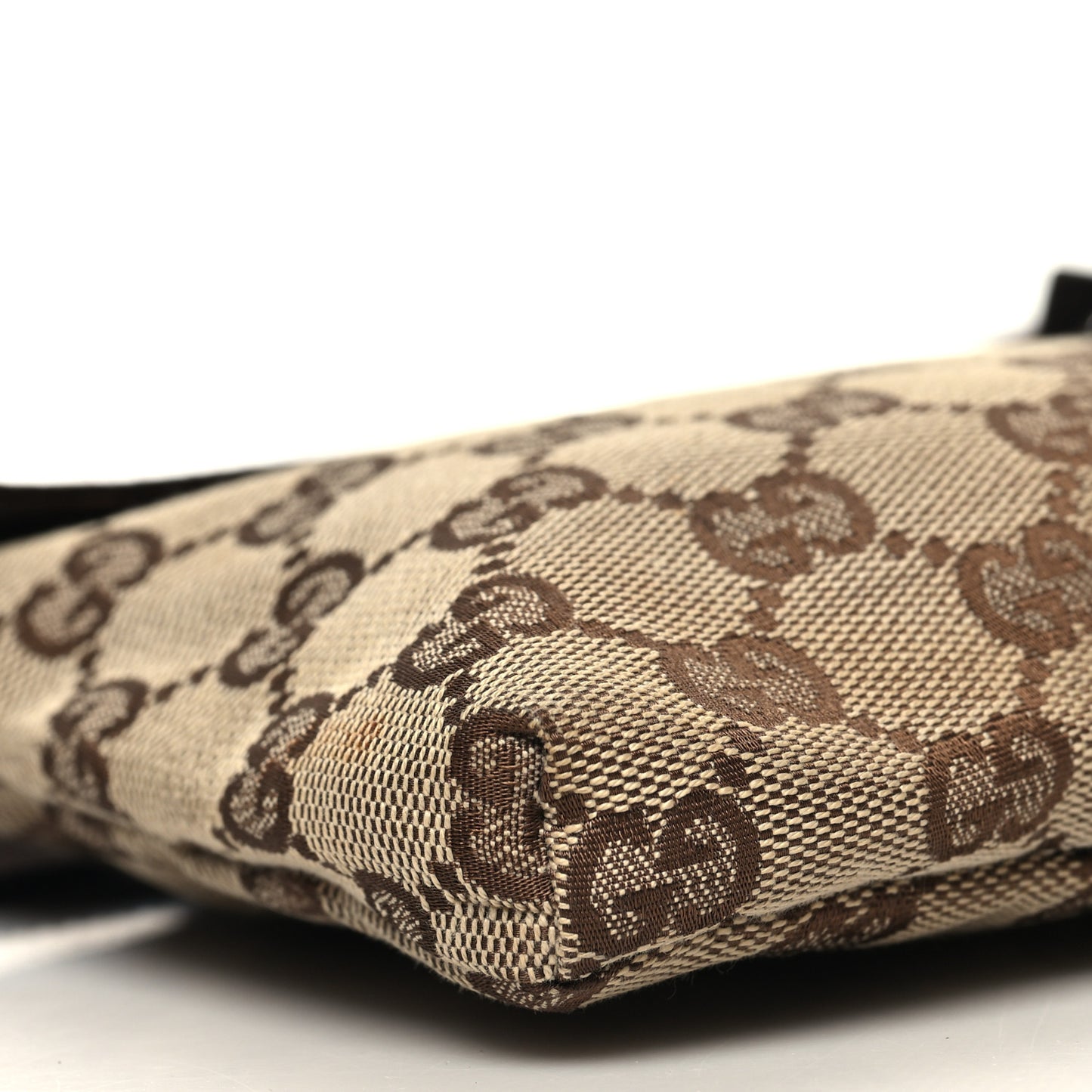 Monogram Web Belt Bag Dark Brown