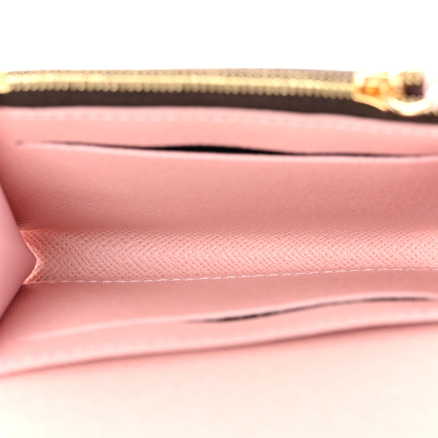 Damier Ebene Rosalie Coin Purse Rose Ballerine