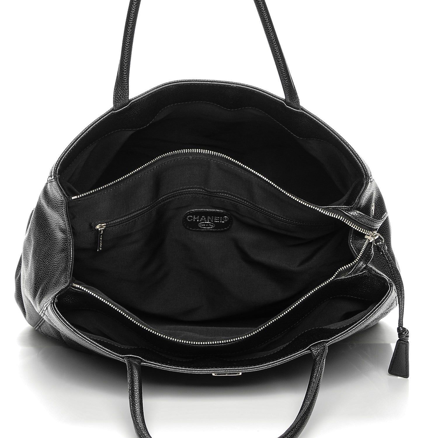 Chanel Caviar Quilted Shopping Tote Black 6 of 9