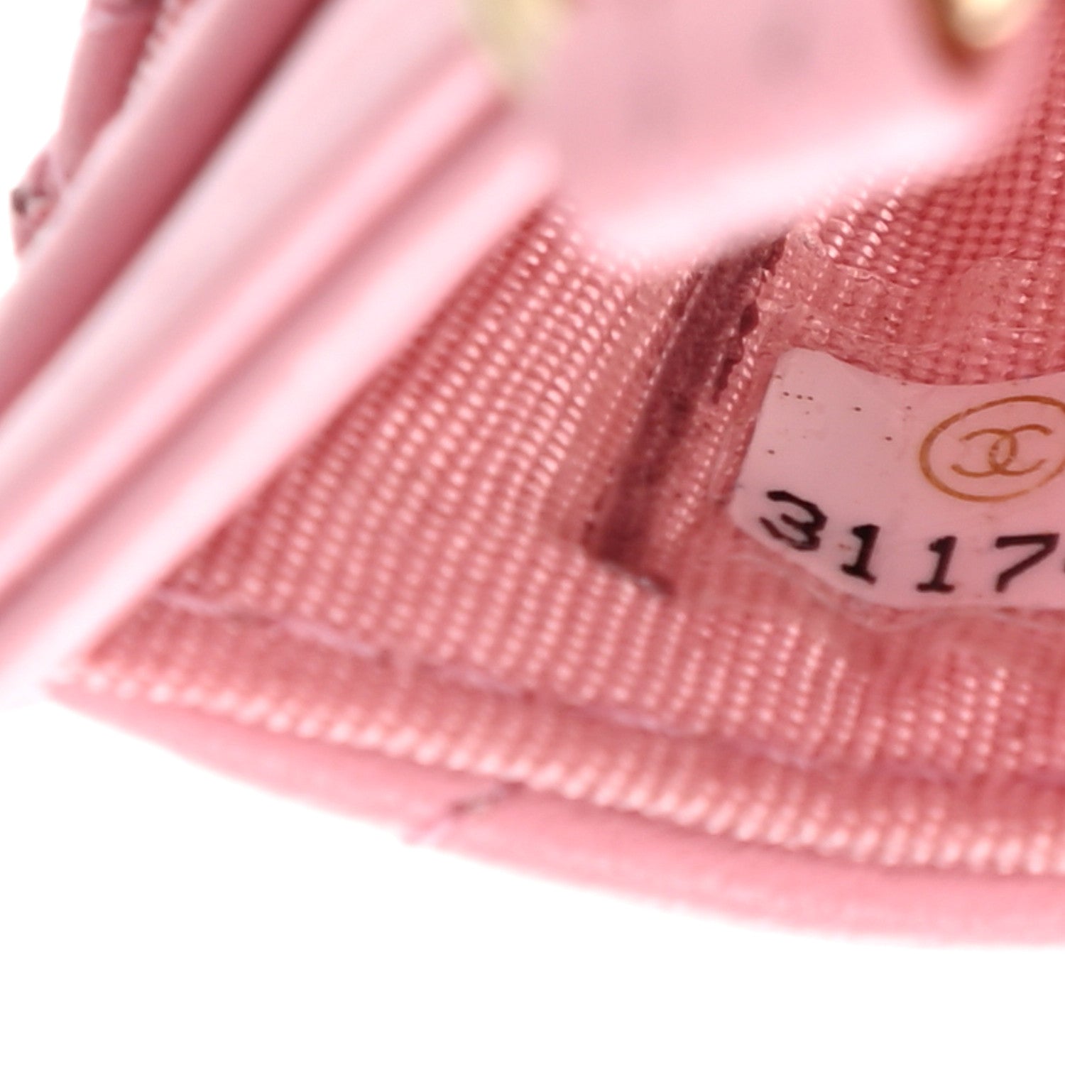 Chanel Lambskin Quilted Chanel Card Holder On Chain Pink 7 of 8