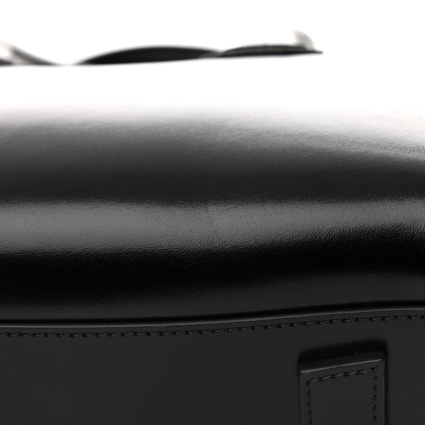 Shiny Lord Calfskin Small Antigona Black