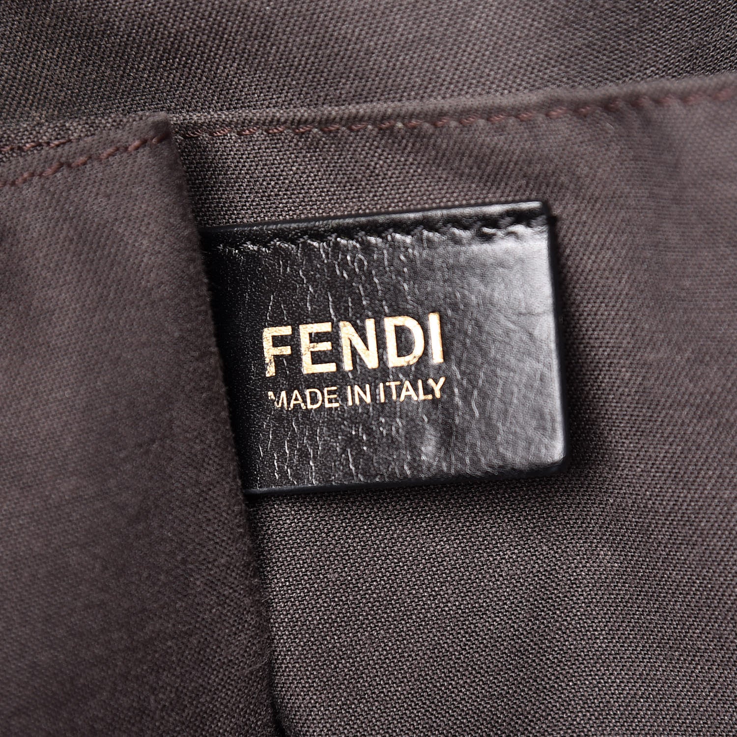 Fendi Pebbled Calfskin Small Chameleon Tote Black 6 of 16