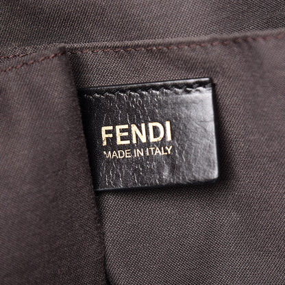 Fendi Pebbled Calfskin Small Chameleon Tote Black 6 of 16