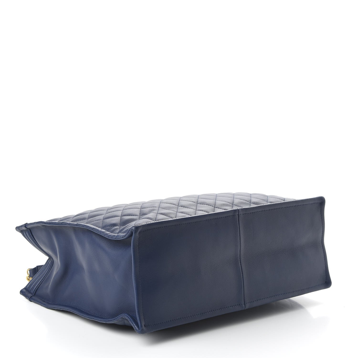 Chanel Calfskin Quilted Large Boy Tote Navy 4 of 10