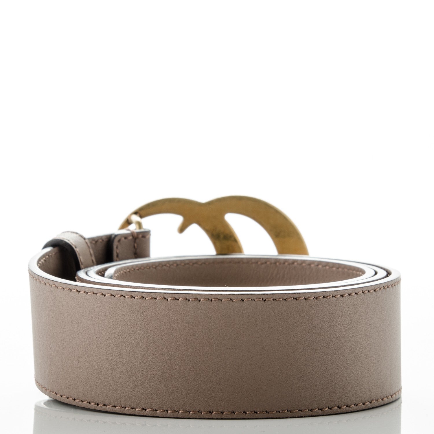 Gucci Calfskin Double G 40mm Belt 85 34 Porcelain Rose 3 of 5