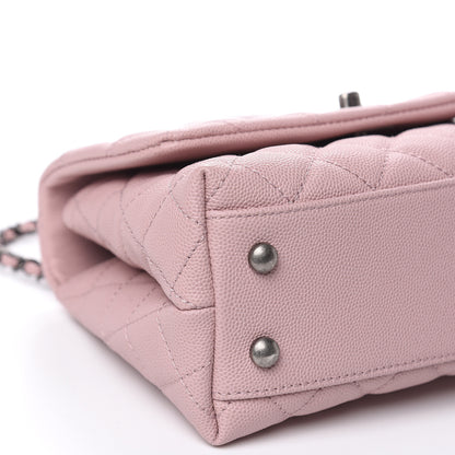 Chanel Caviar Quilted Mini Coco Handle Flap Pink 8 of 10