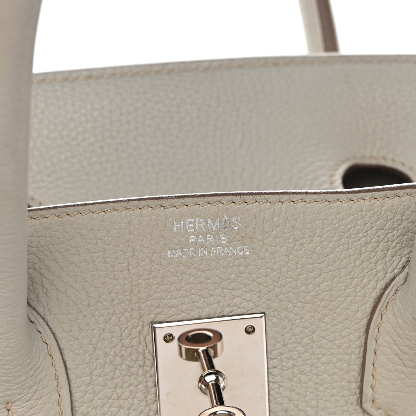 Togo Birkin 35 Gris Perle