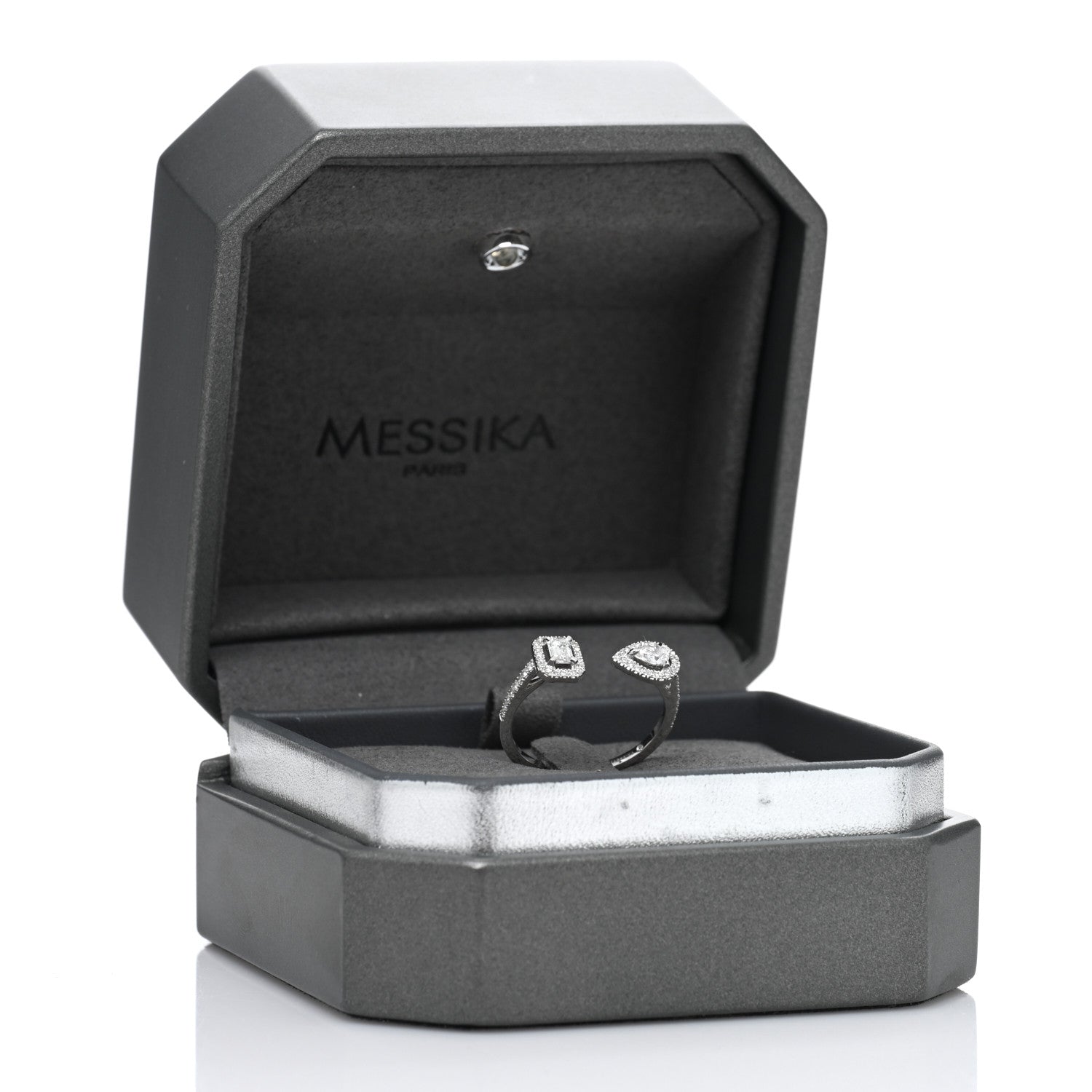 Messika 18K White Gold Diamond My Twin Moi & Toi Ring 54 7 5 of 5