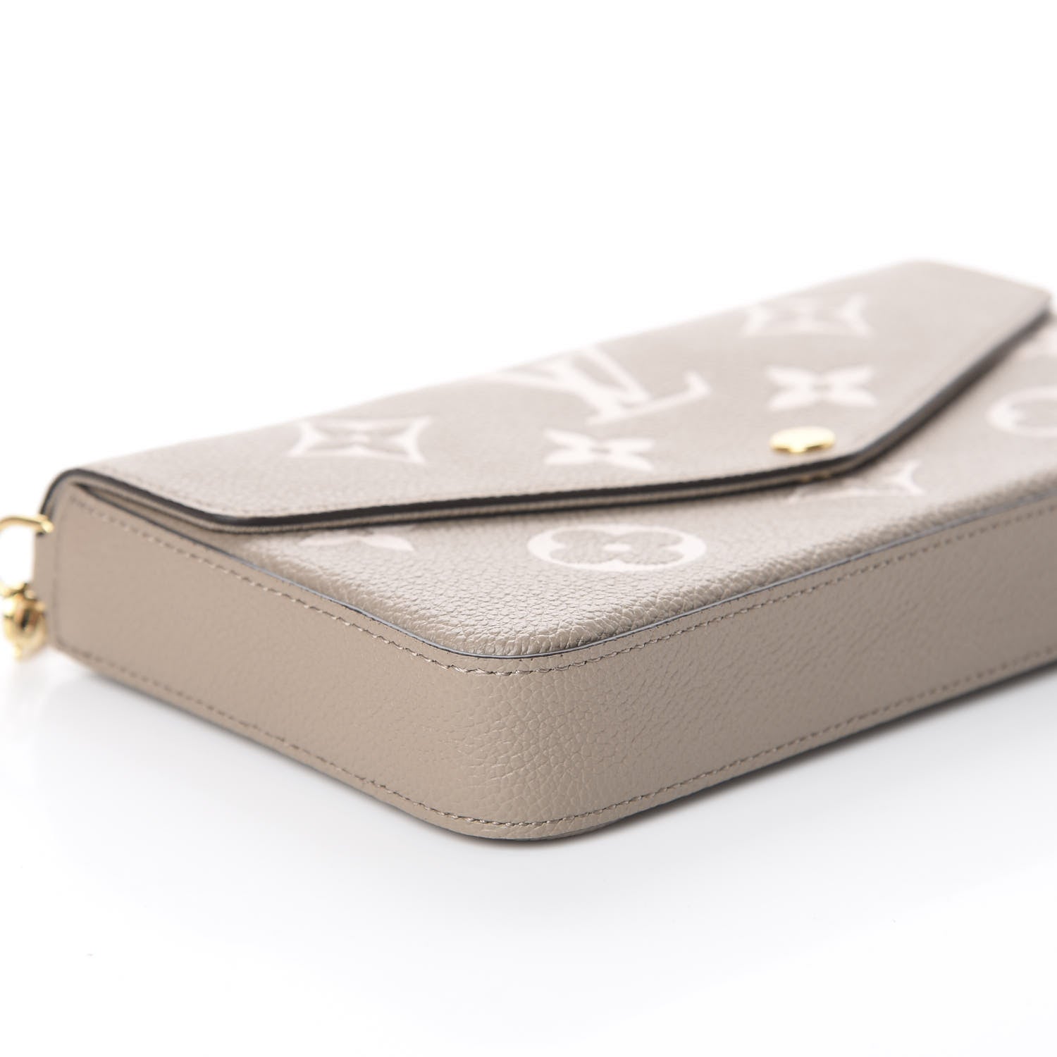 Louis Vuitton Empreinte Monogram Giant Felicie Pochette Tourterelle Creme 6 of 7