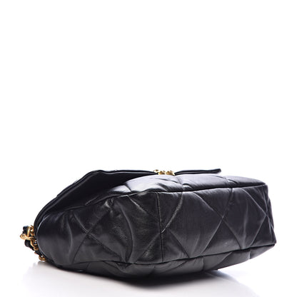 Chanel Lambskin Quilted Large 19 Flap Black 4 of 11