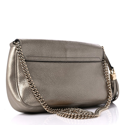 Gucci Metallic Cellarius Calfskin Medium Soho Flap Crossbody Sasso 3 of 10