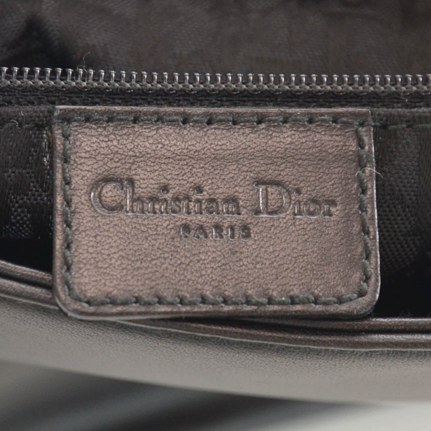 Christian Dior CHRISTIAN DIOR Leather Street Chic Messenger Bag Black 6 of 8