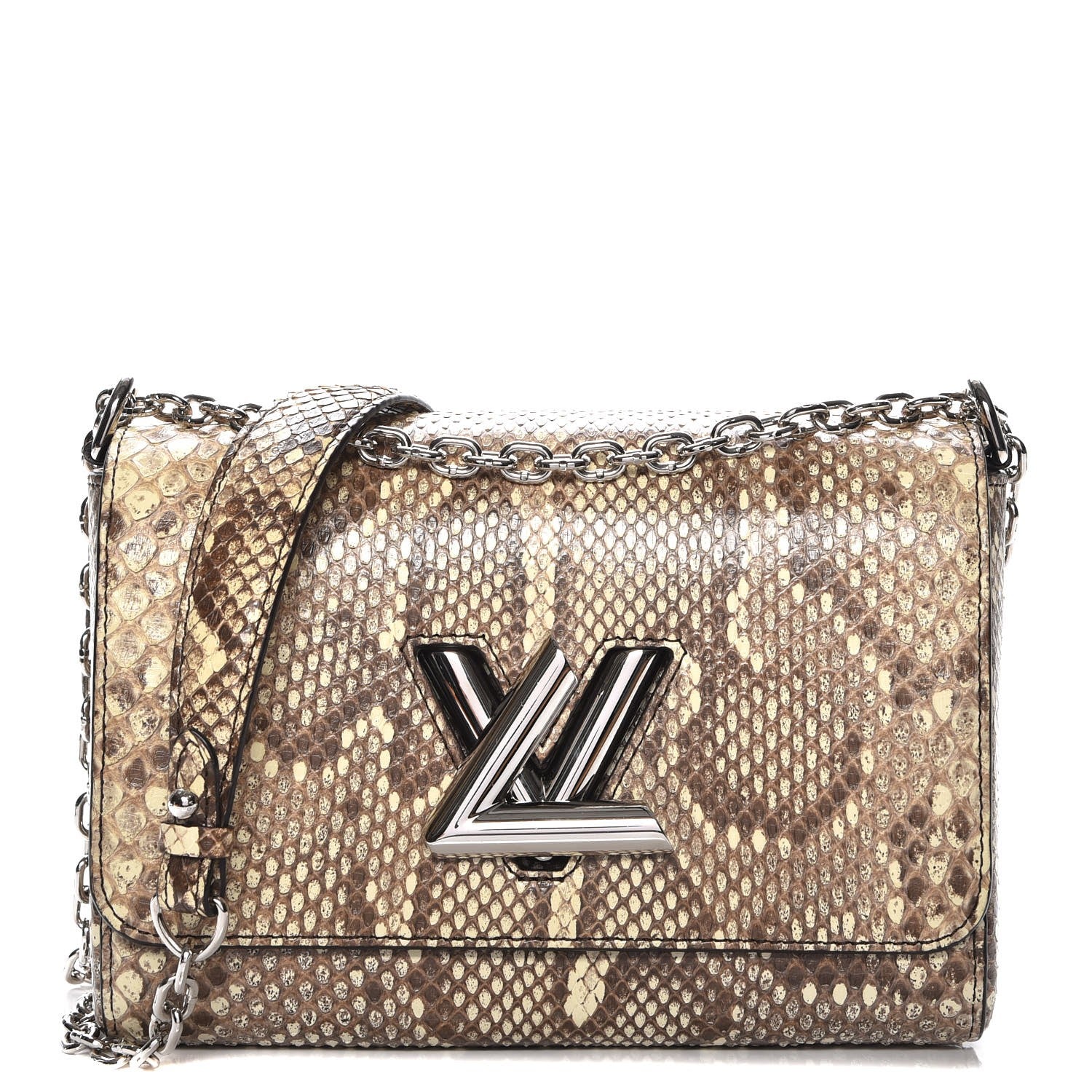 Louis Vuitton Python Twist Shoulder Bag MM Brown 230287 – FASHIONPHILE