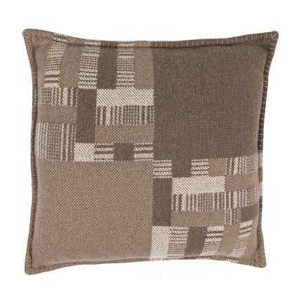 Hermes Wool Cashmere Avalon Paper Block Pillow Ecru Naturel 1 of 3