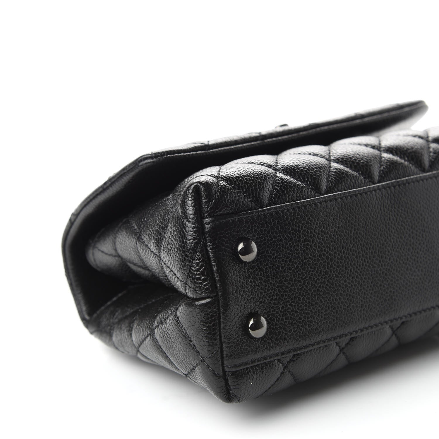 Chanel Caviar Quilted Mini Coco Handle Flap So Black 5 of 9