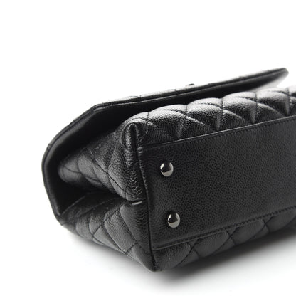 Chanel Caviar Quilted Mini Coco Handle Flap So Black 5 of 9
