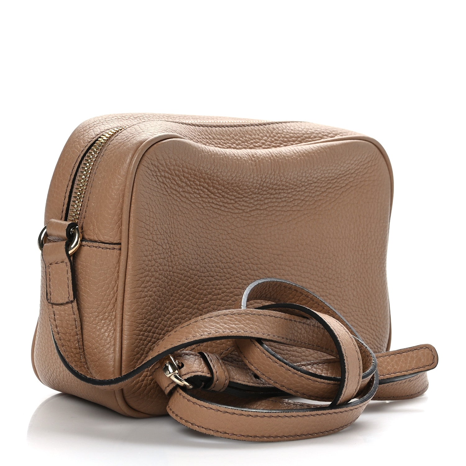 Gucci Pebbled Calfskin Small Soho Disco Bag Camelia 3 of 10