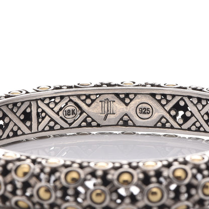 John Hardy Sterling Silver 18K Yellow Gold Jaisalmer Bangle Bracelet 5 of 5