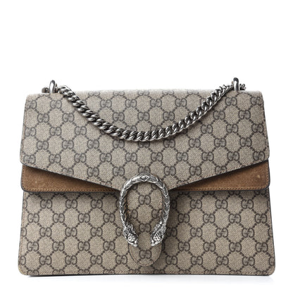 Gucci GG Supreme Monogram Medium Dionysus Shoulder Bag Taupe 1 of 13