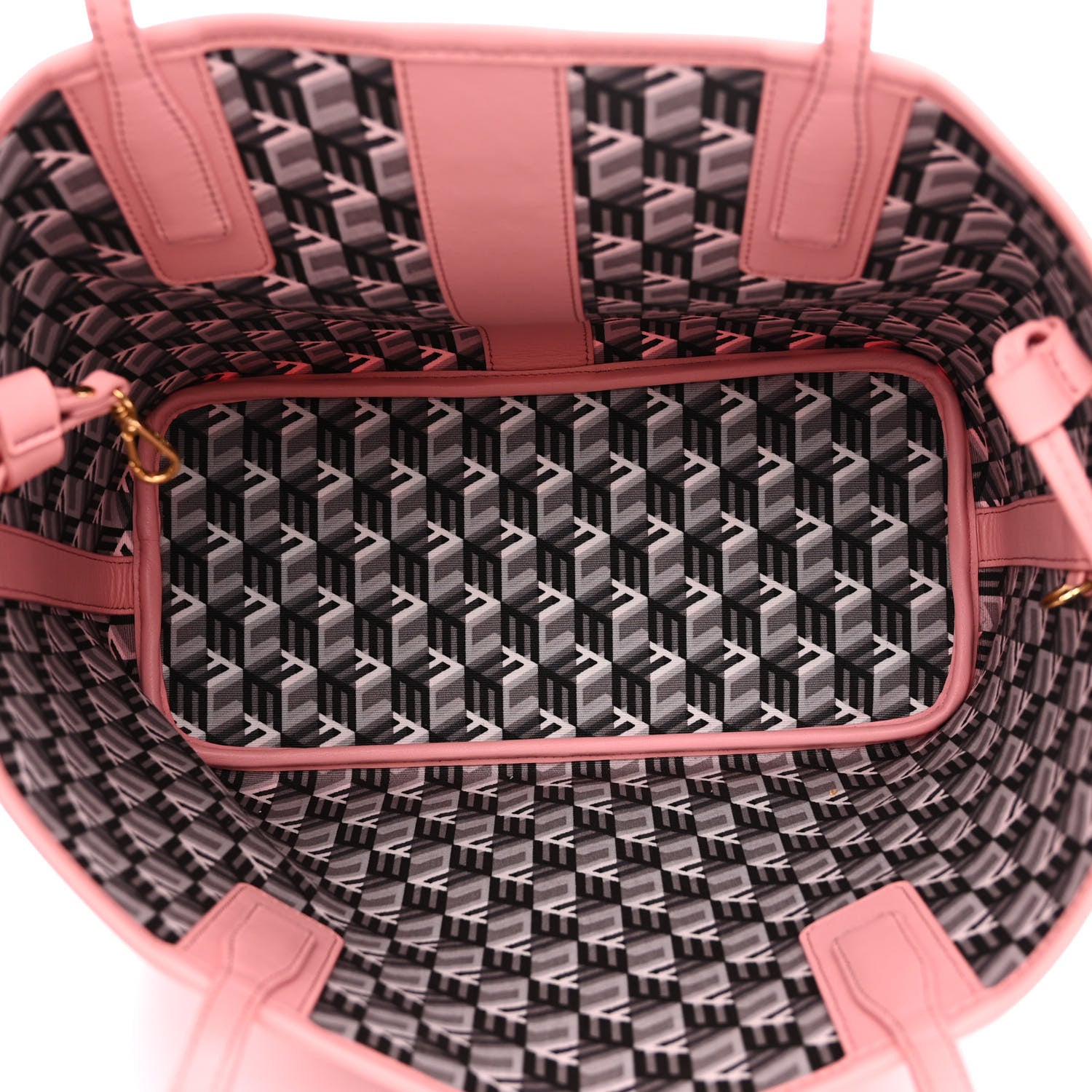 MCM Visetos Small Liz Reversible Shopper Tote Blossom Pink 9 of 16