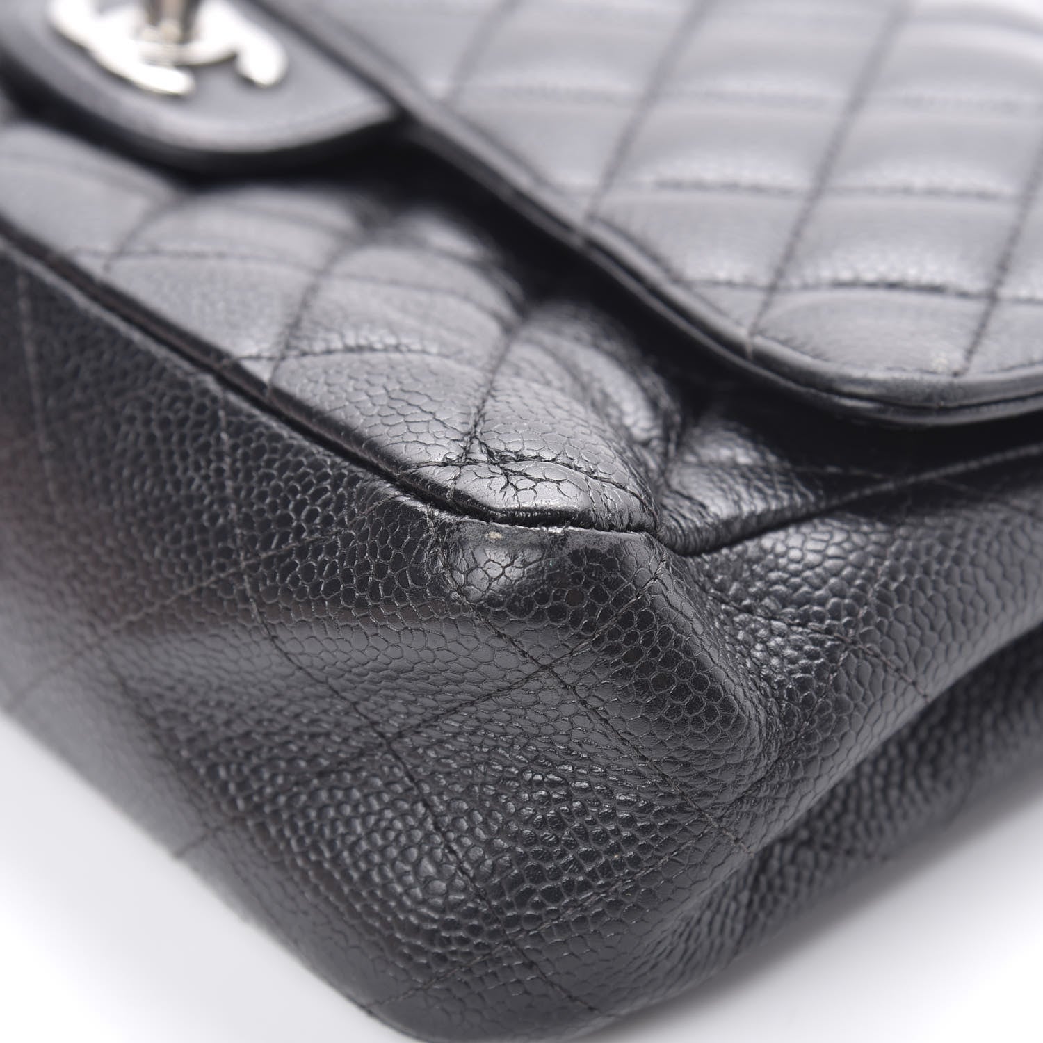 Chanel Caviar Quilted Medium Double Flap Black 10 of 23