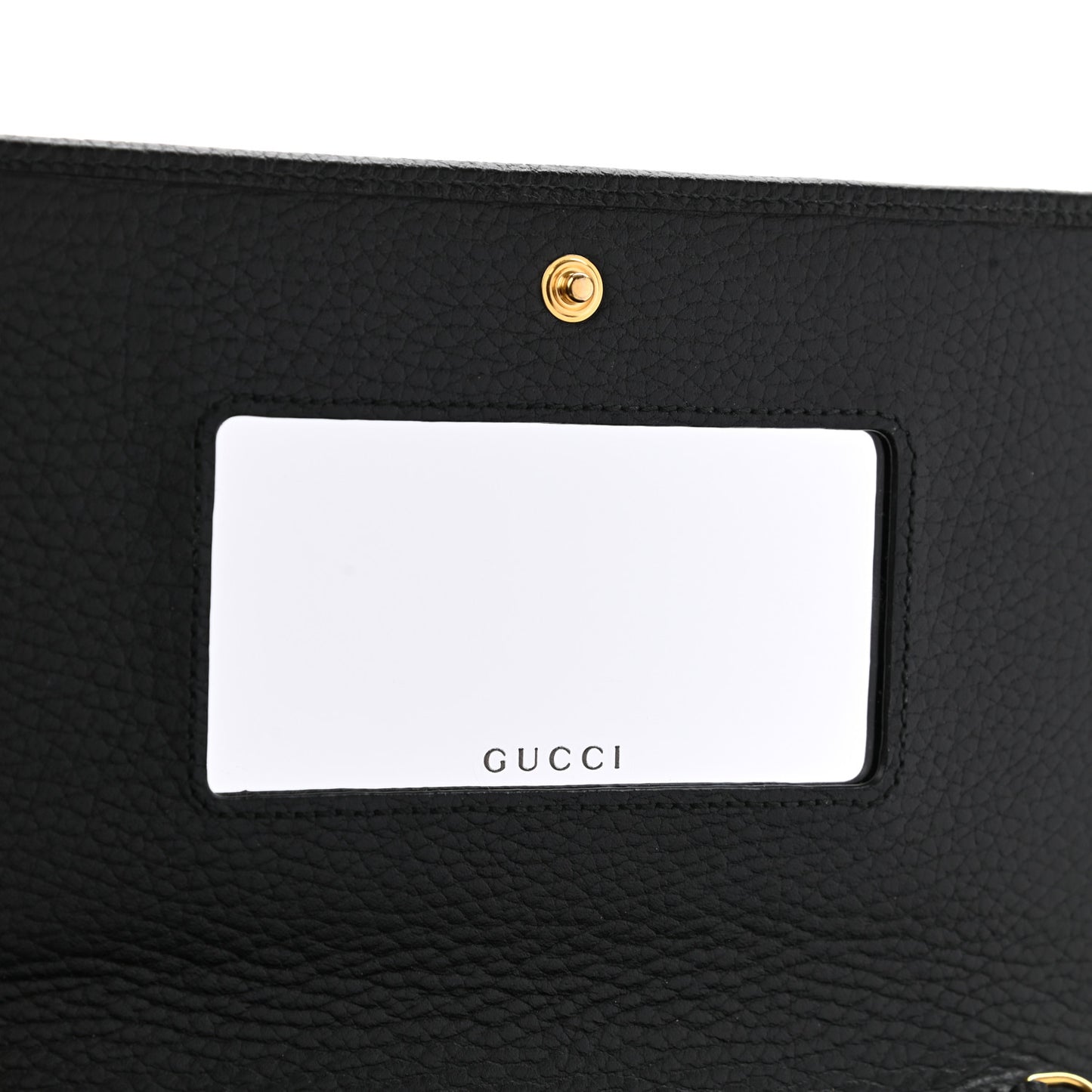 Calfskin Mini GG Marmont Chain Wallet Black