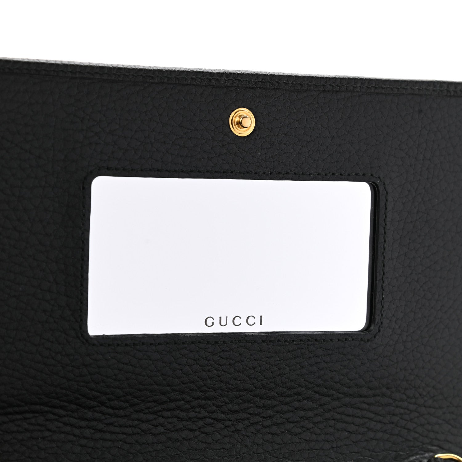Gucci Calfskin Mini GG Marmont Chain Wallet Black 6 of 7