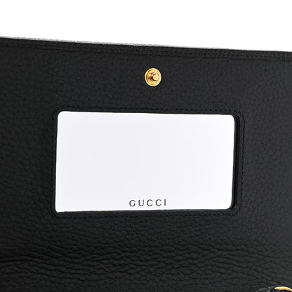 Gucci Calfskin Mini GG Marmont Chain Wallet Black 6 of 7