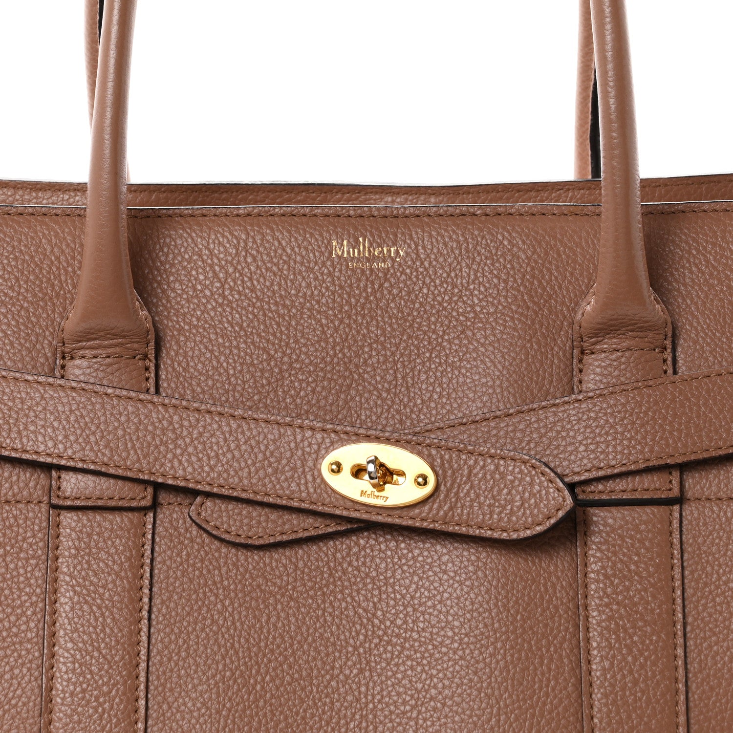 Mulberry Classic Grain Bayswater Zip Tote Dark Blush 7 of 10