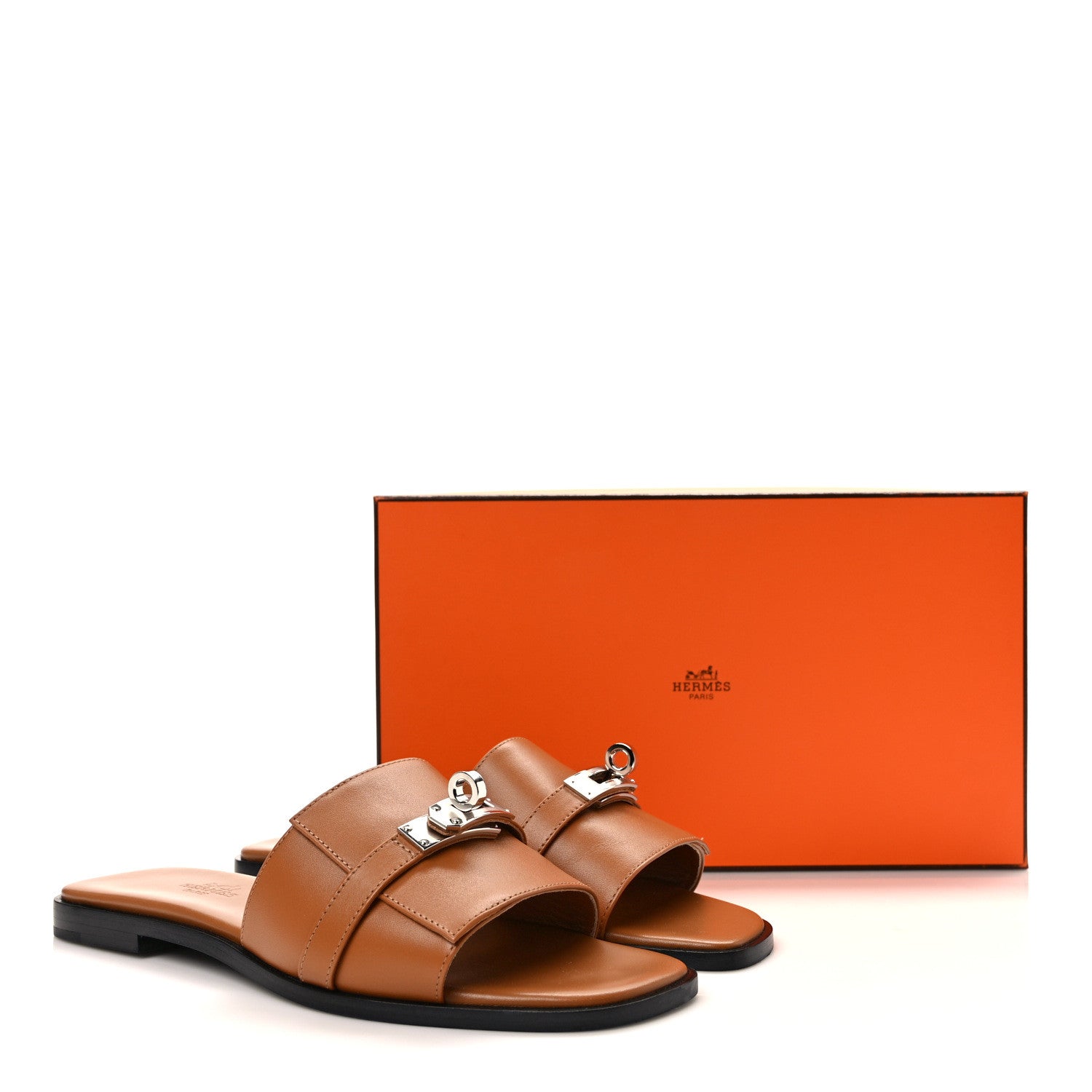 Hermes Calfskin Giulia Sandals 36.5 Naturel 8 of 8