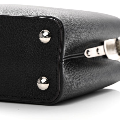 Louis Vuitton Taurillon Ayers Capucines BB Black 10 of 11
