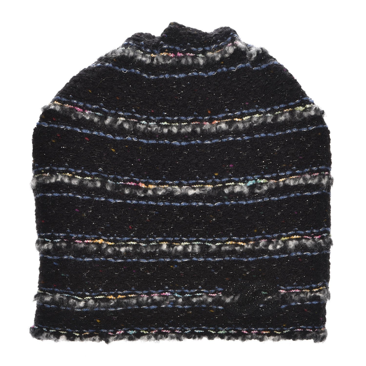 Chanel Wool Beanie Hat Black 1 of 5