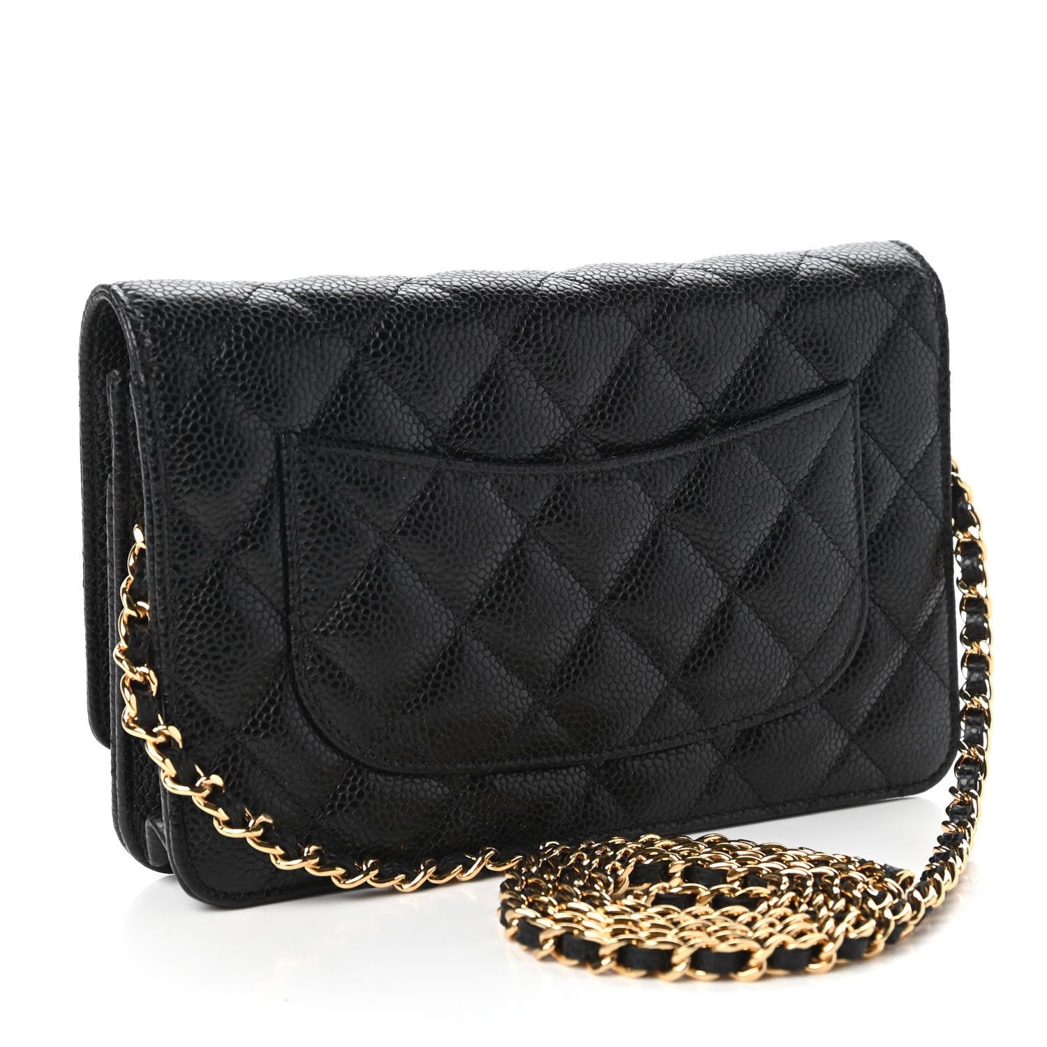 Chanel Caviar Quilted Wallet On Chain WOC Black 3 of 12