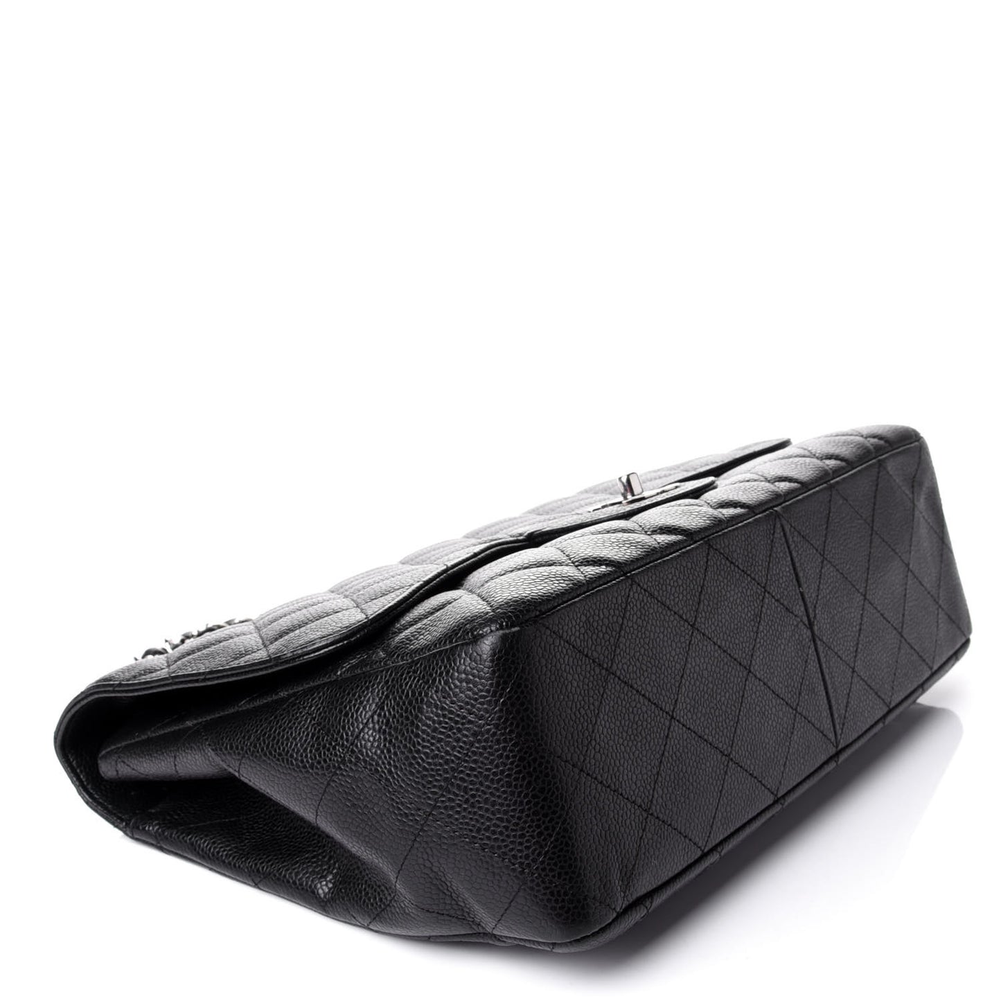 Caviar Quilted Jumbo Single Flap Black