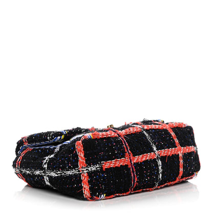 Chanel Tweed Quilted Medium Chanel 19 Flap Black Multicolor 4 of 12