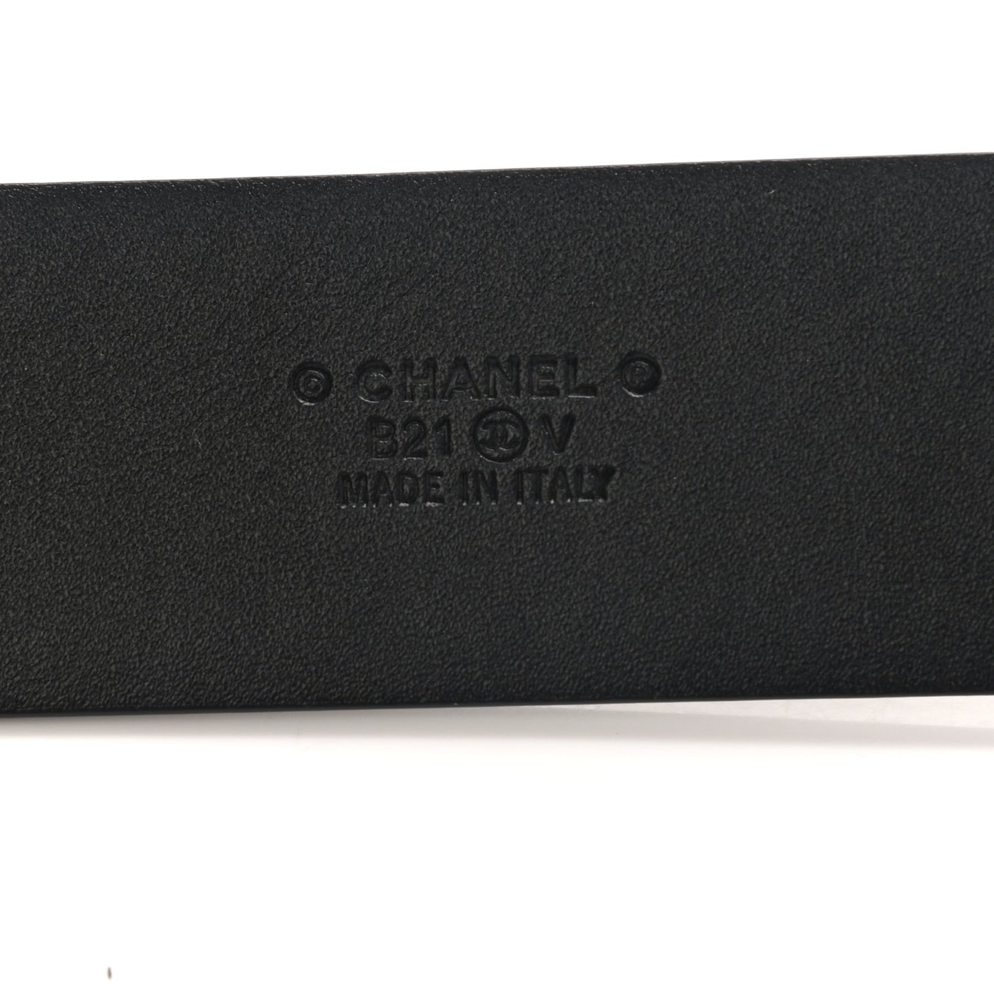 Calfskin CC Chain Belt 85 34 Black