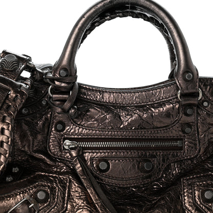 Balenciaga Metallic Agneau Arena Neo Cagole City Dark Bronze 9 of 14
