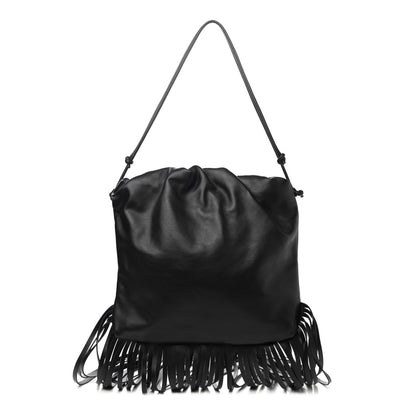 Bottega Veneta Nappa The Fringe Pouch Shoulder Bag Black 1 of 12