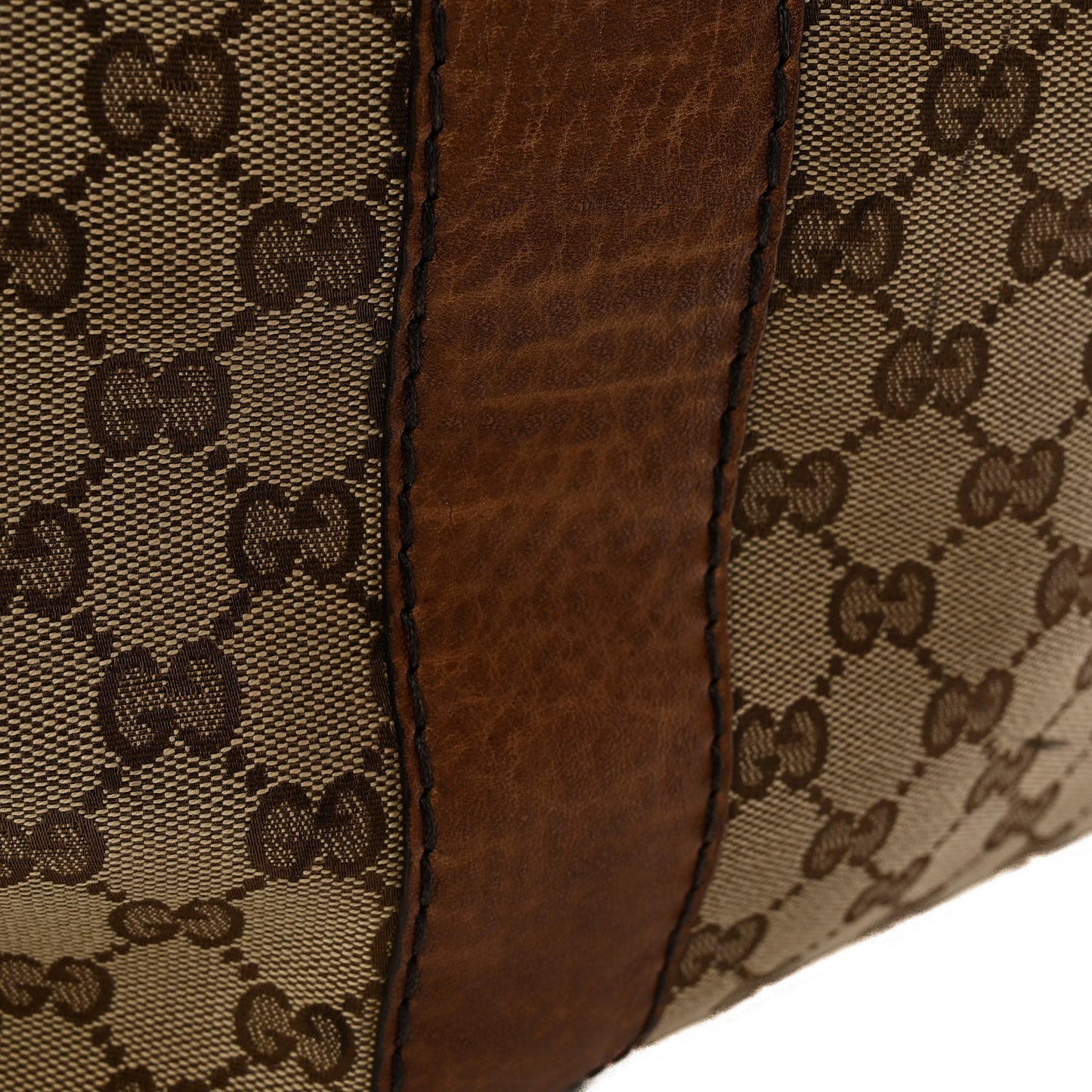 Monogram Medium Bamboo Bar Tote Brown