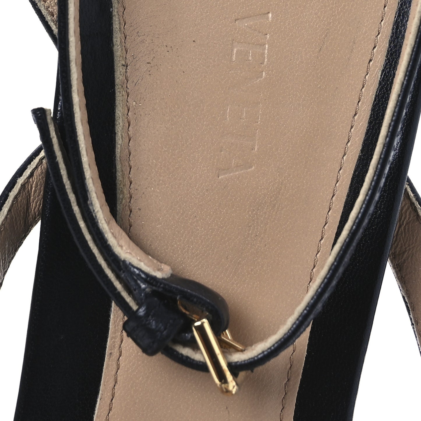Lambskin Stretch Multi Strap 35mm Sandals 41 Black