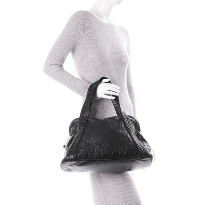 Chanel Calfskin Embossed Unlimited Large Tote Black 2 of 7