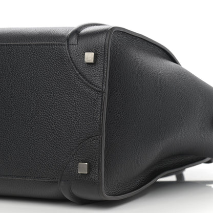 Celine Drummed Calfskin Mini Luggage Black 11 of 11