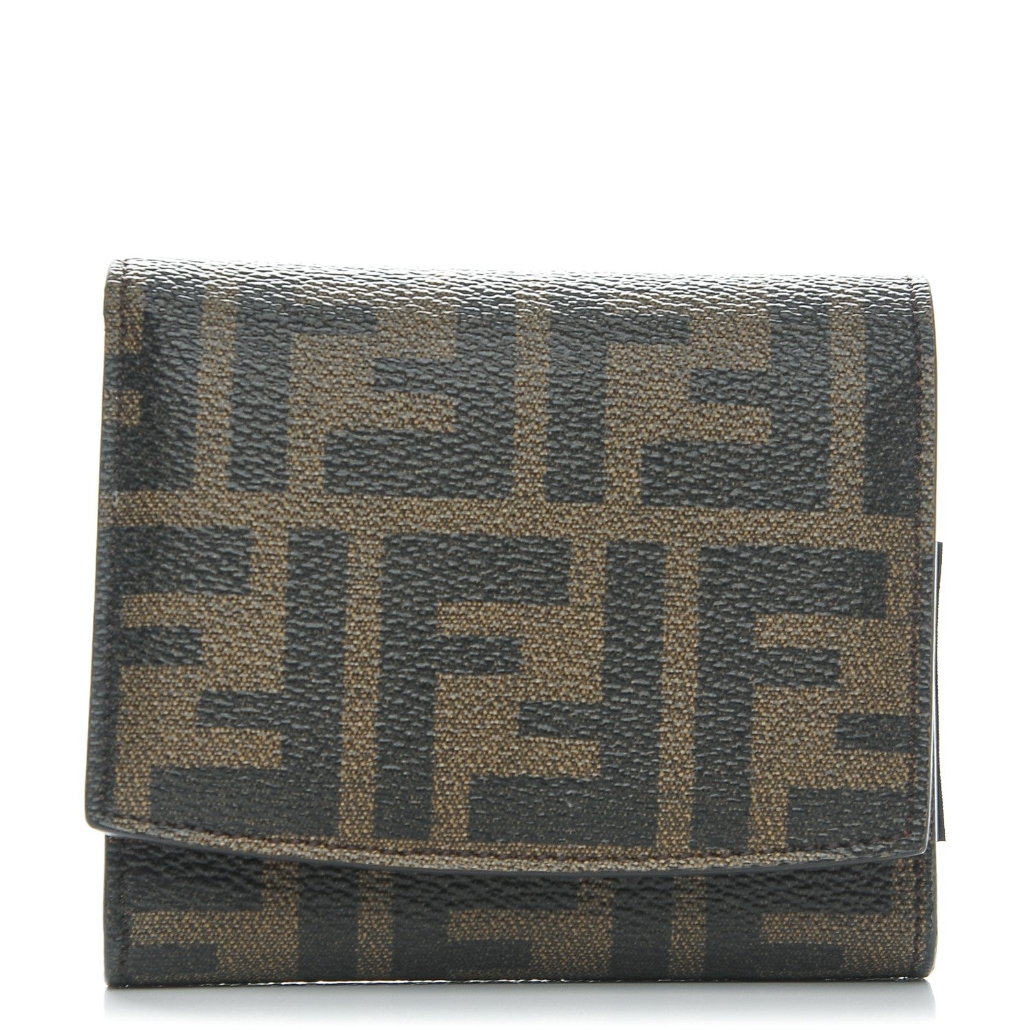 Fendi Zucca Small Flap Wallet Tobacco Fuchsia 1 of 9