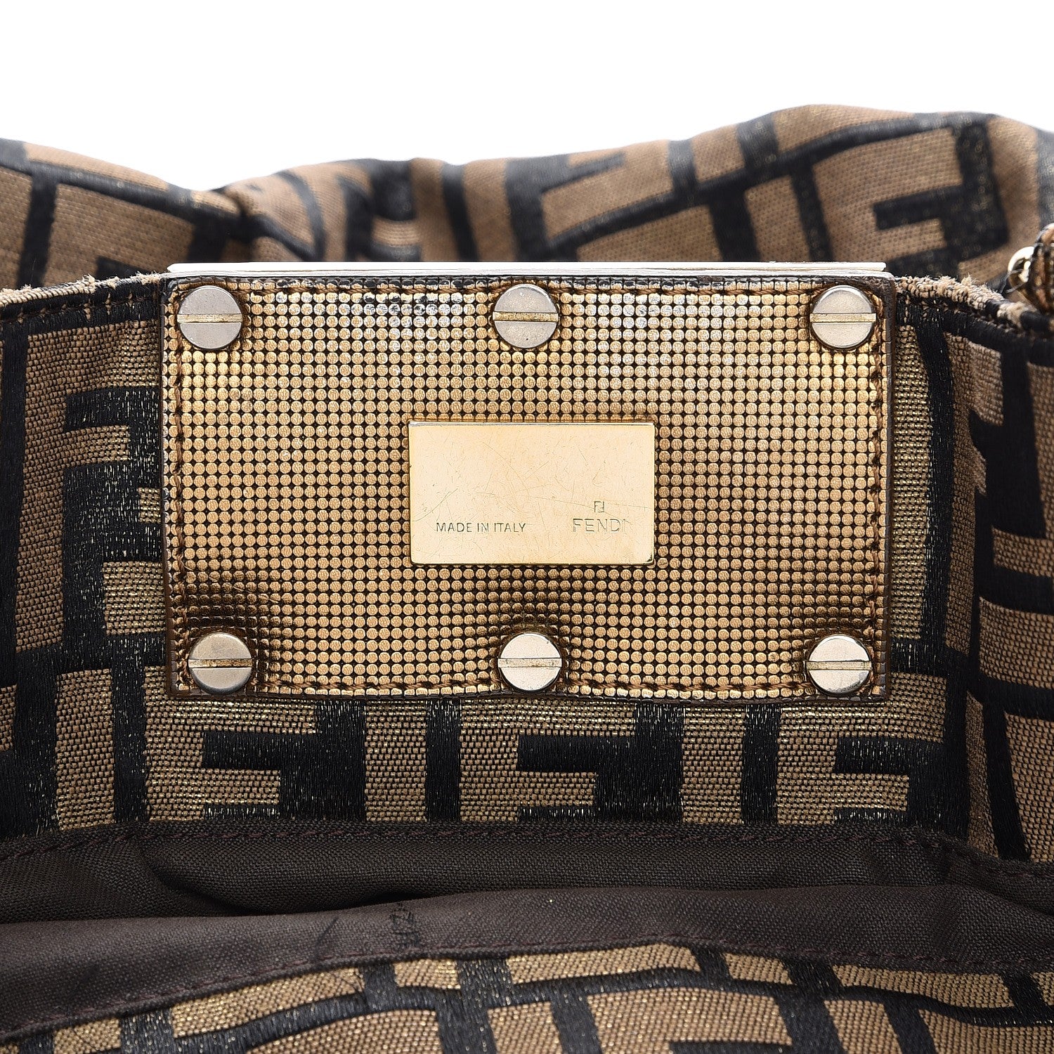 Fendi Zucca Mia Tote Tobacco 6 of 19