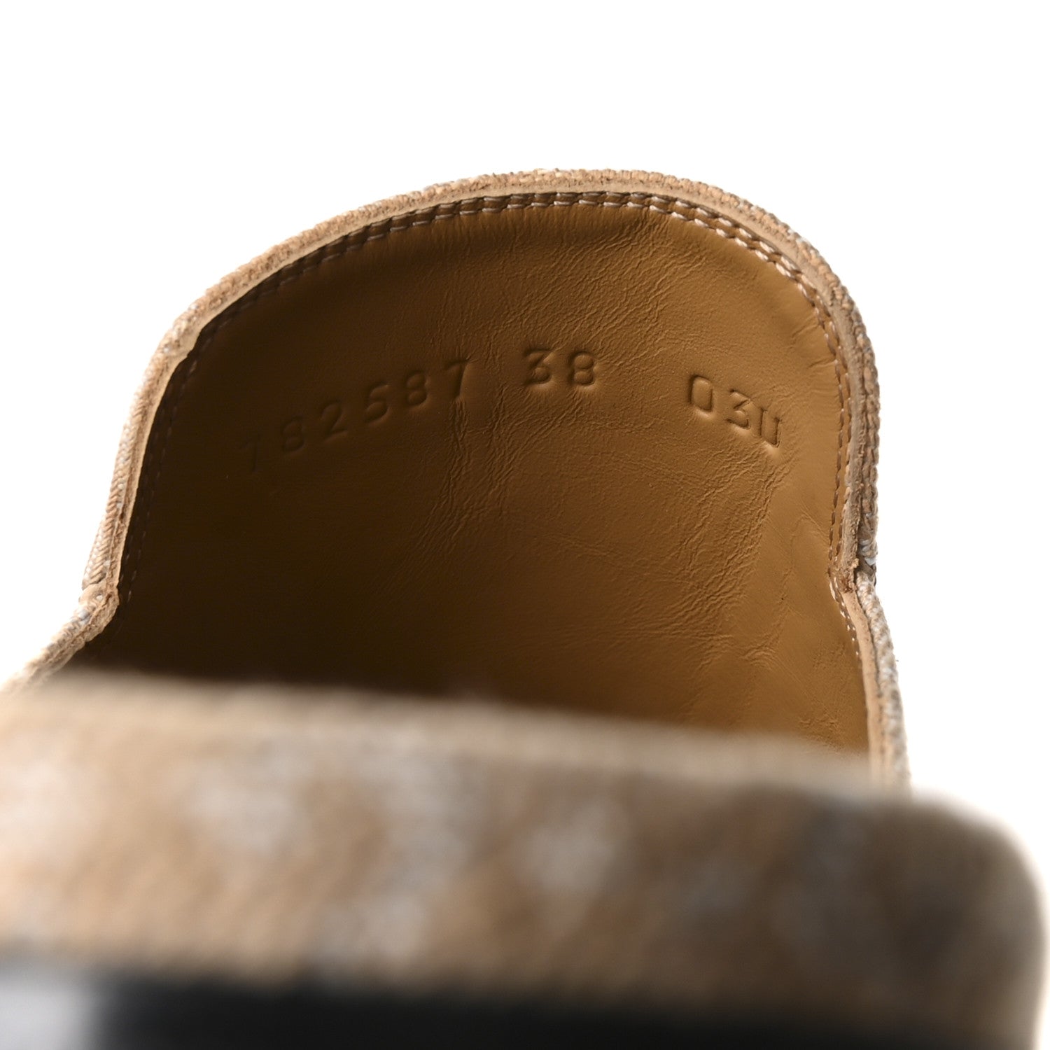 Gucci Summer Denim GG Malaga Kid Womens Princetown Slippers 38 Souffle Rose 8 of 9