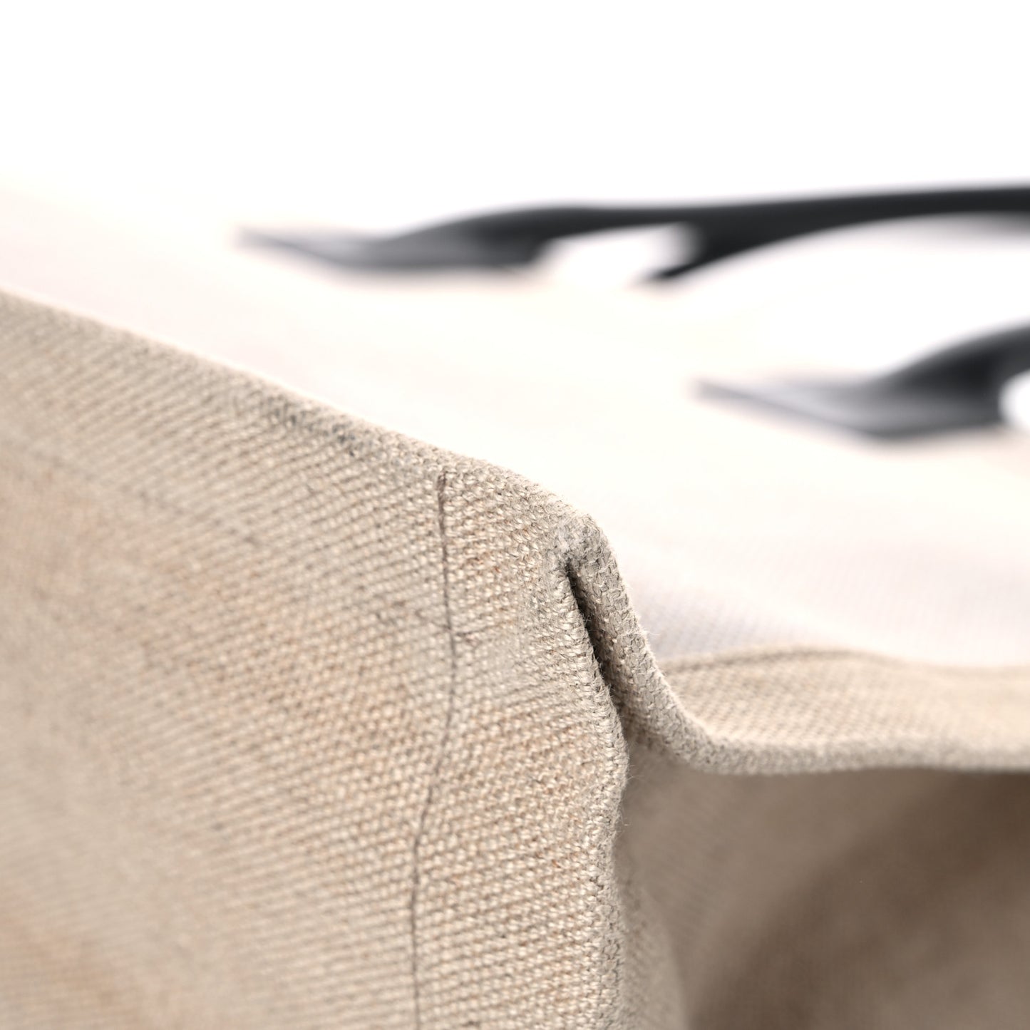 Linen Calfskin Rive Gauche Tote Optic White