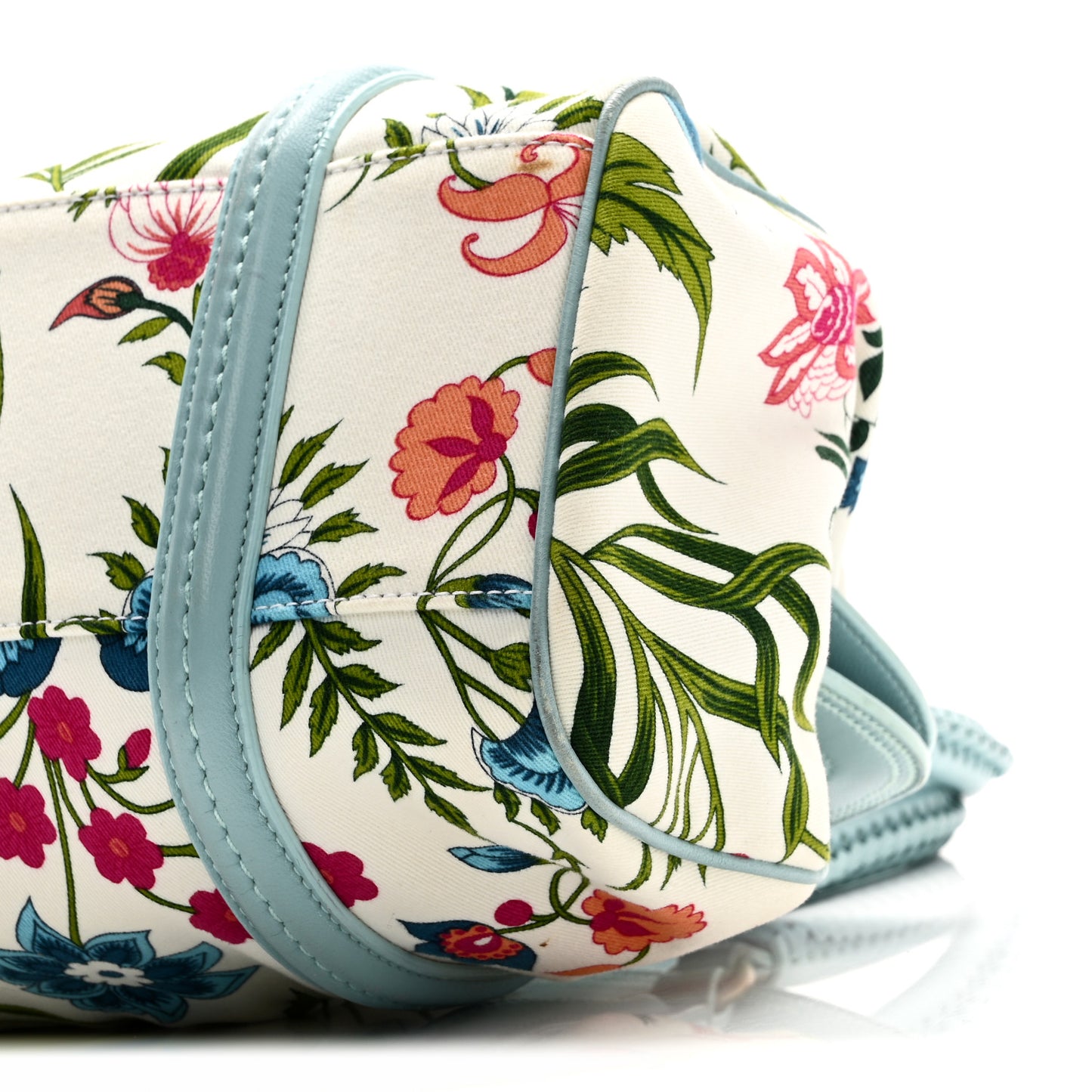 Canvas Floral Frame Satchel