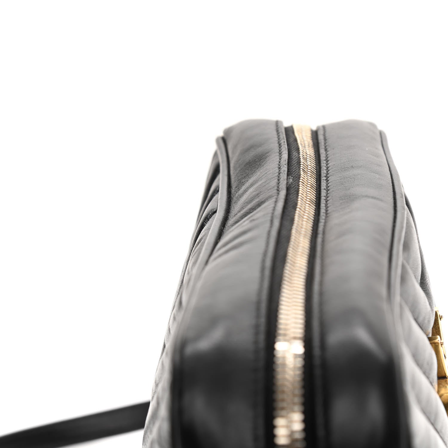 Saint Laurent Calfskin Matelasse Monogram Lou Camera Bag Black 19 of 19