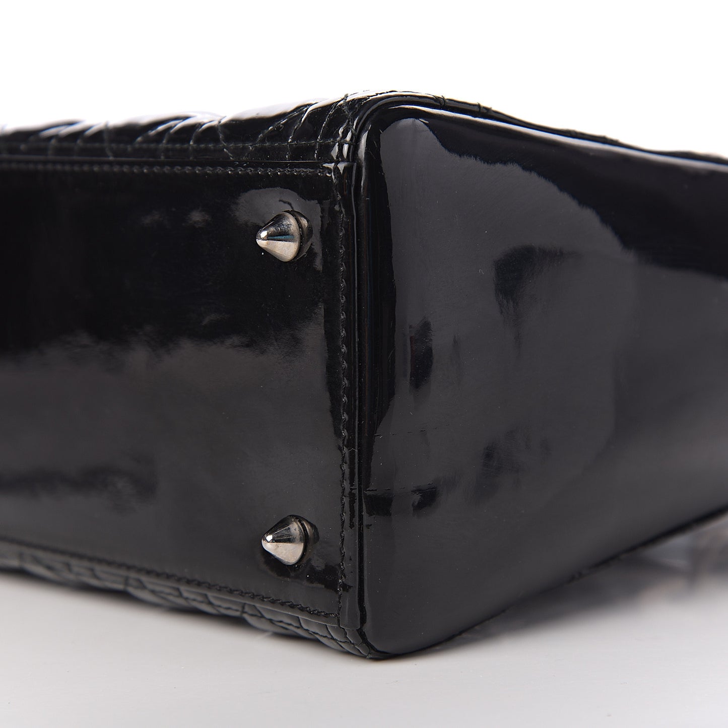 Patent Cannage Medium Lady Dior Black